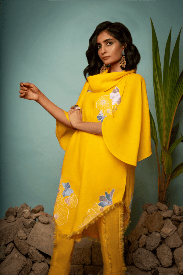 Sanam Chaudhri - Yellow Irish Cotton 2 Piece - Studio by TCS