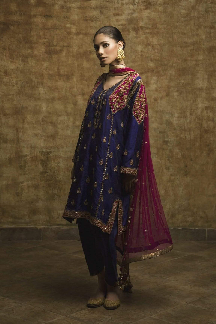 Yasmin Zaman - Purple Self Banarsi Suit - F-117