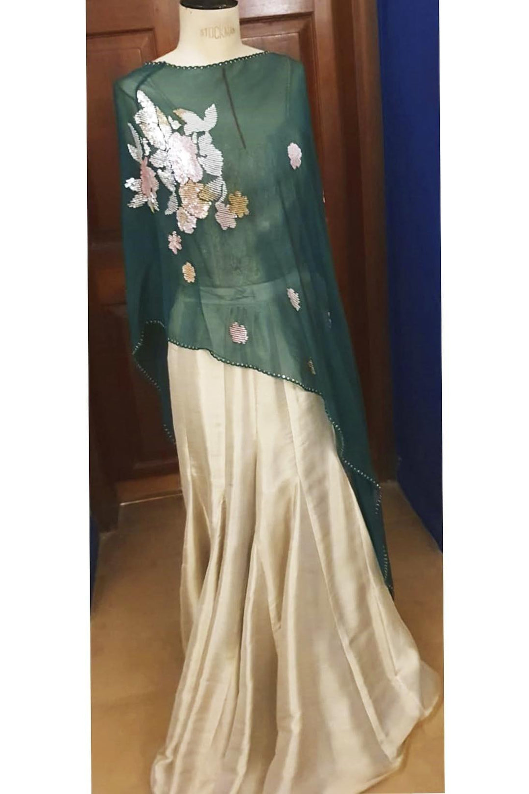 Maheen Khan - Silver / Gold Gharara