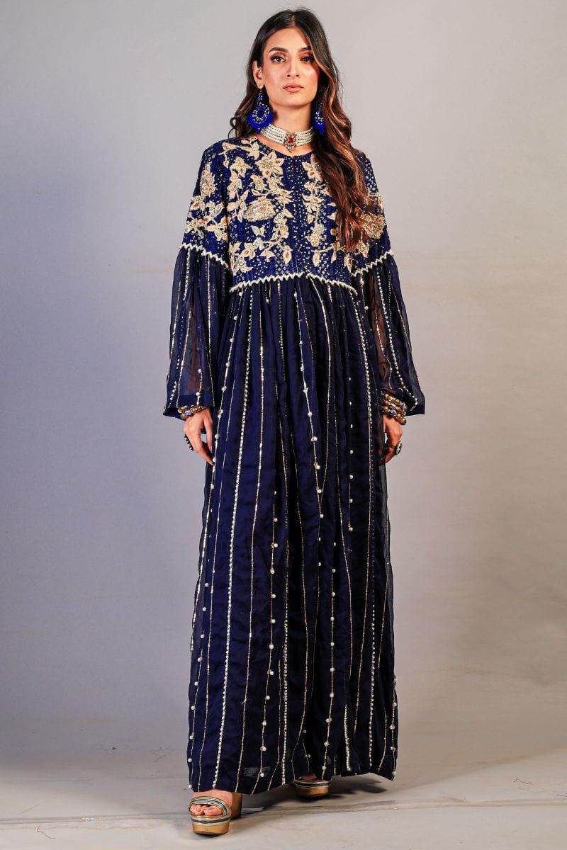 Huma Adnan - Midnight Blue - Chiffon - 2 Piece - Studio by TCS