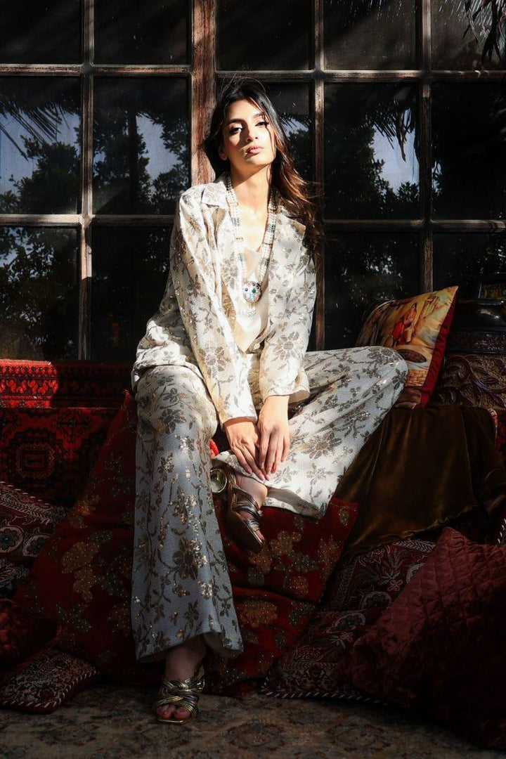 Huma Adnan - Omera - Chiffon - White - 1 Piece - Studio by TCS