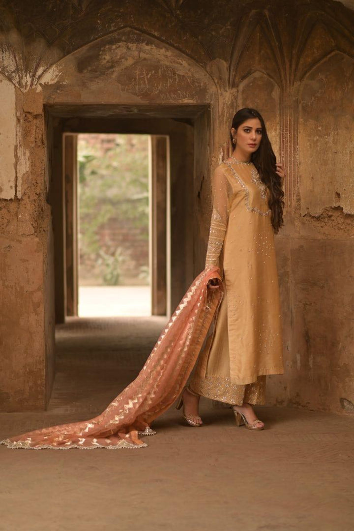 Wabi Sabi By Zehra - Preet - Beige & Blush Pink - 3 Piece - Studio by TCS