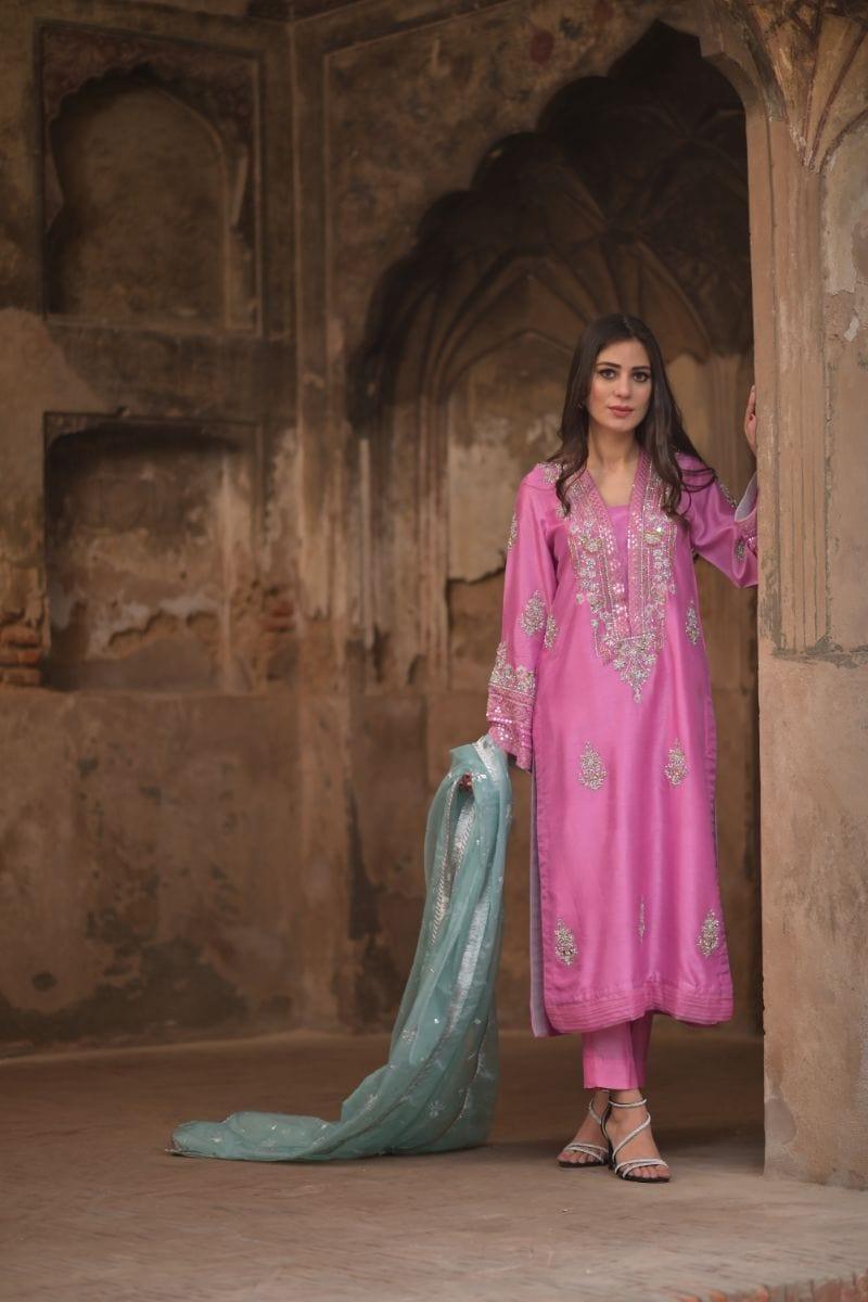 Wabi Sabi By Zehra - Nazam - Taffy Pink - 2 Piece - Studio by TCS