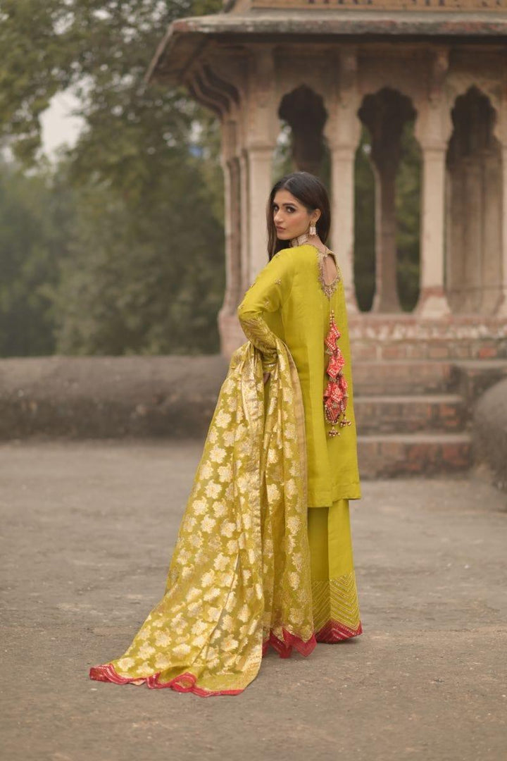 Wabi Sabi By Zehra - Deed - Lime Green - 2 Piece - Studio by TCS