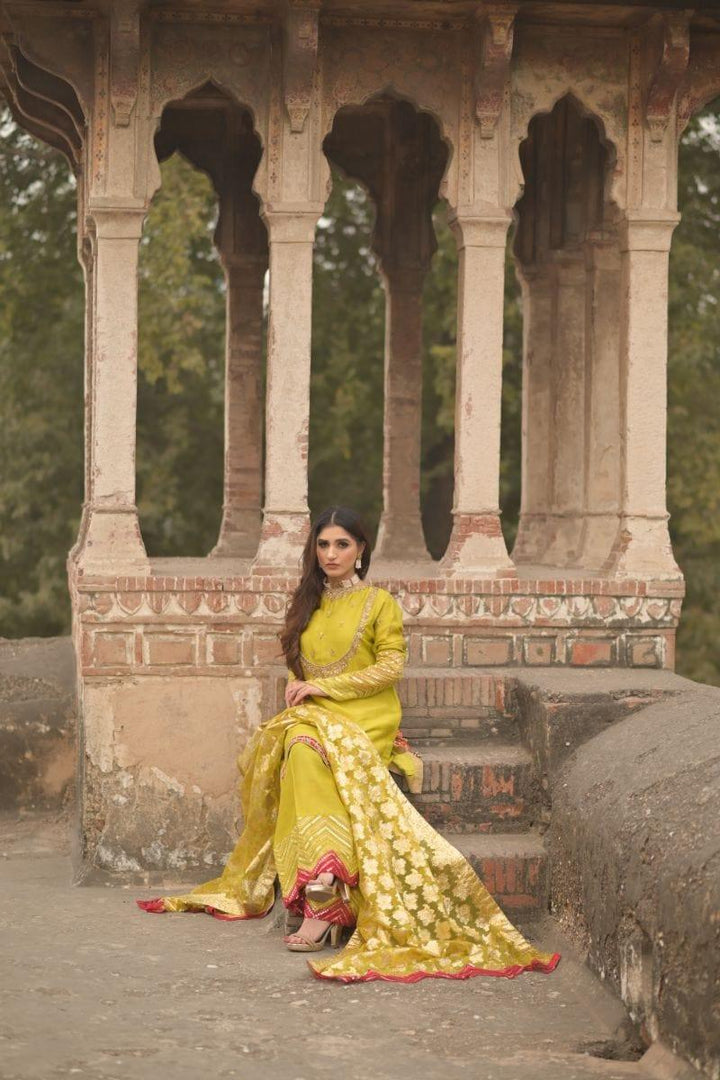 Wabi Sabi By Zehra - Deed - Lime Green - 2 Piece - Studio by TCS