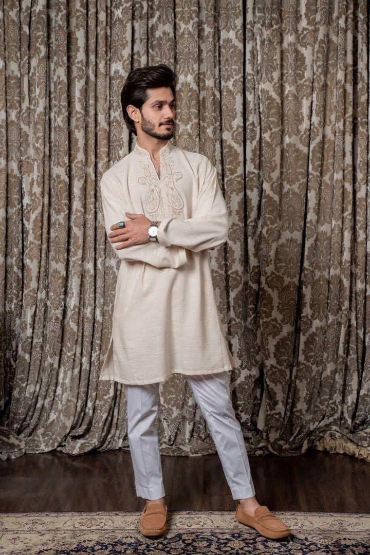 Nilofer Shahid - Arsh - Linen Kurta - 2 Piece - Studio by TCS