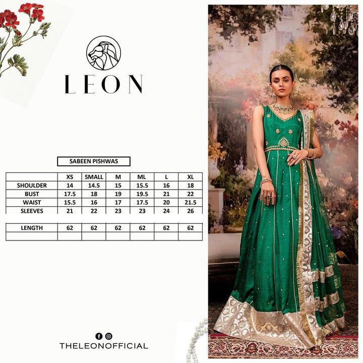 Leon - SABEEN - Silk Pishwas - 3 Piece - Studio by TCS