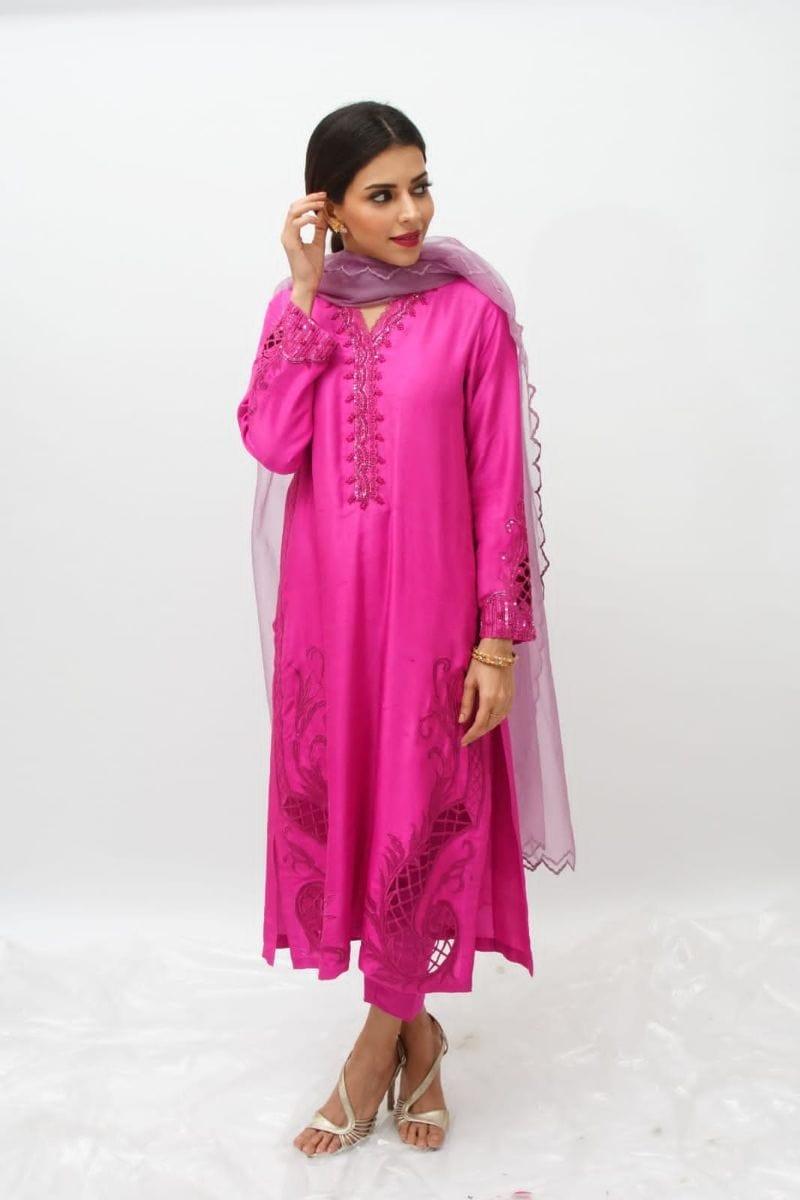 Urooj Fahd - Fuschia Iris - 3 Piece - ES 010 - Studio by TCS