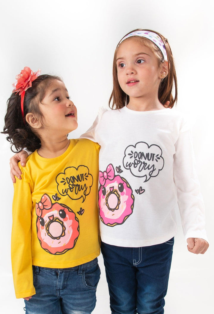 Modest - Donut Worry White Girls T-Shirt